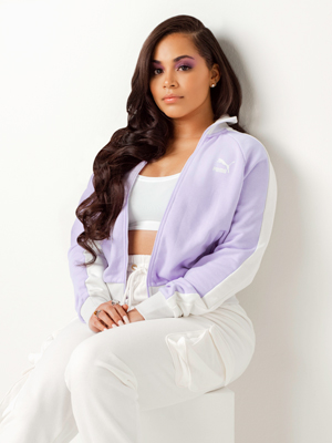 Purple store puma outfit