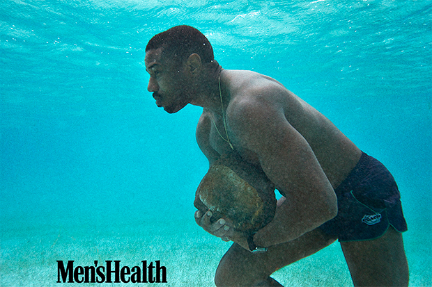 Michael B Jordan shows off his chiseled muscles in sizzling shirtless snaps  for Men's Health