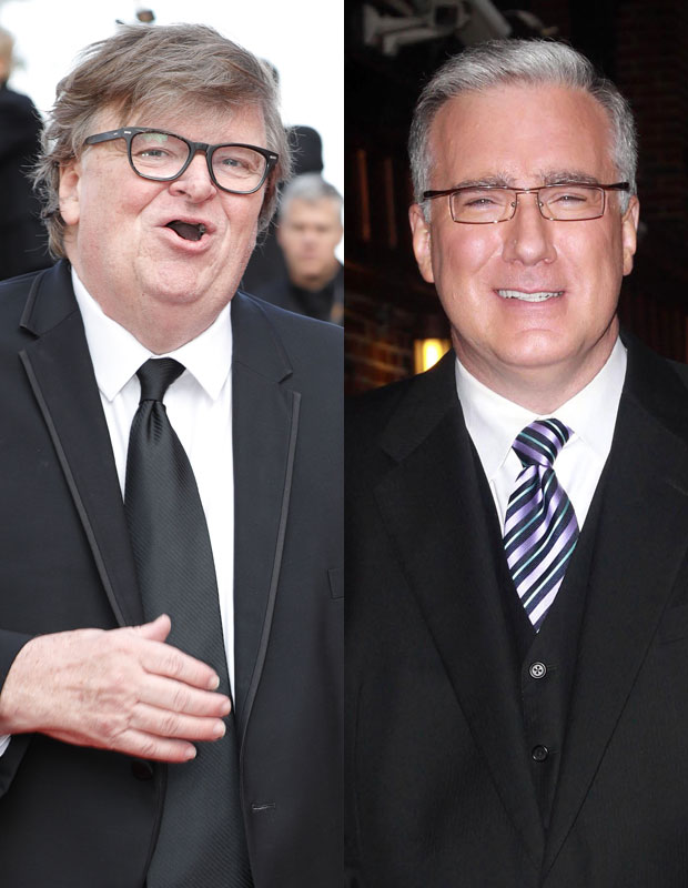 Michael Moore and Keith Olbermann