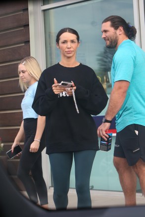 Scheana Shay hits the gym amid allegations that she punched Raquel Leviss.  The Vanderpump Rules star spent around 45 minutes in an F45 with her husband at Marina Del Rey.  She called Raquel Leviss a liar, saying she didn't hit her after her affair with Tom Sandoval came to light.  44 (0)20 8126 1009Berlin: +49 175 3764 166photodesk@splashnews.comGlobal rights