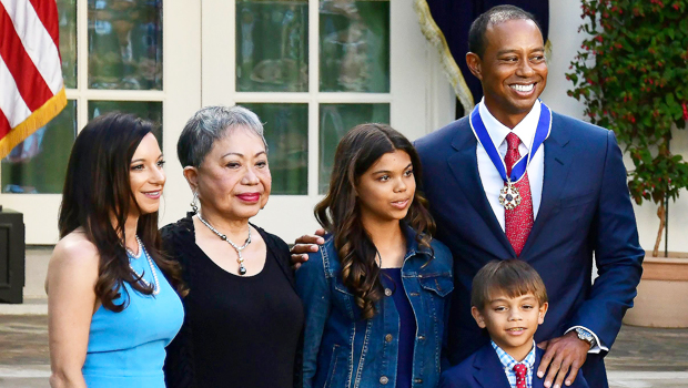 Tiger Woods & family
