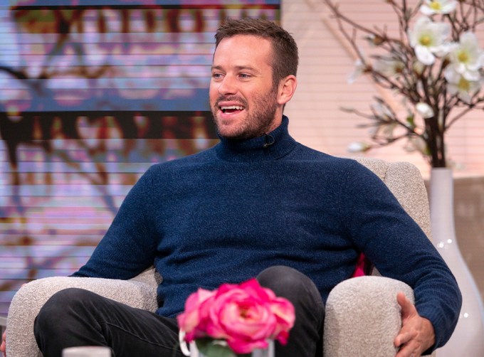 Armie Hammer during a talk show appearance