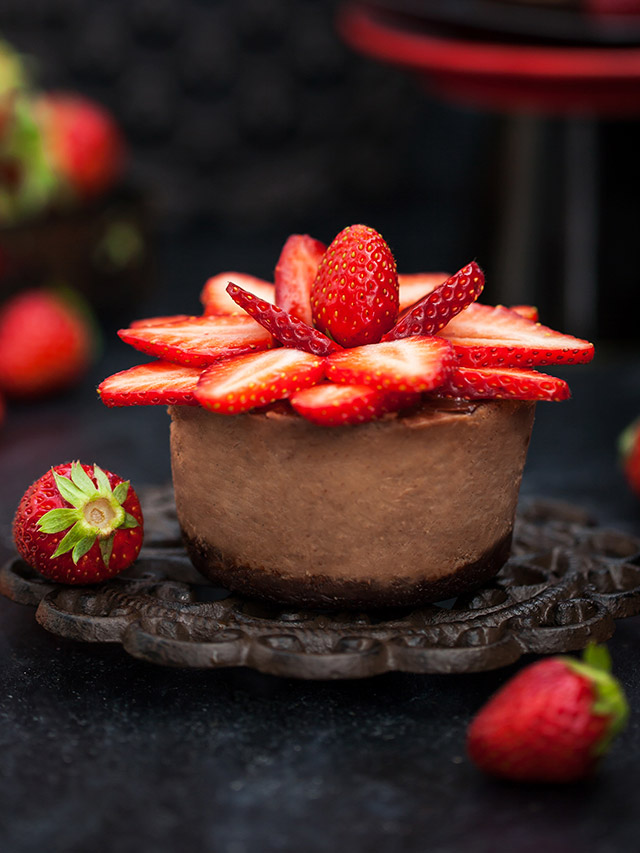 Chocolate Mousse Mini Cheesecakes