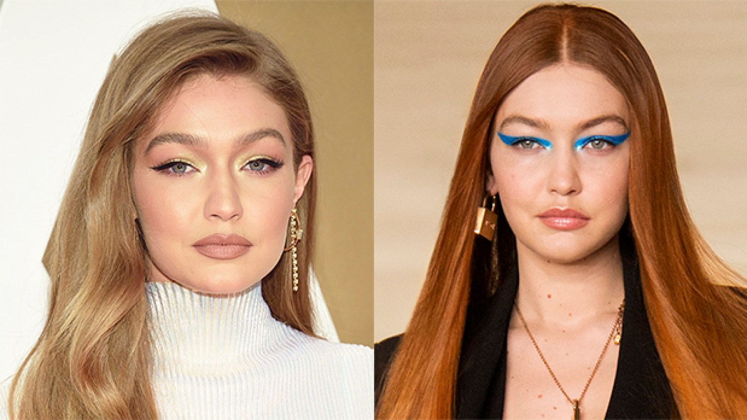 Gigi Hadid Red Hair Makeover At Fashion Week: Before & After Pics ...