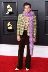 Harry Styles poses in the press room at the 63rd annual Grammy Awards at the Los Angeles Convention Center on
63rd Annual Grammy Awards - Press Room, Los Angeles, United States - 14 Mar 2021