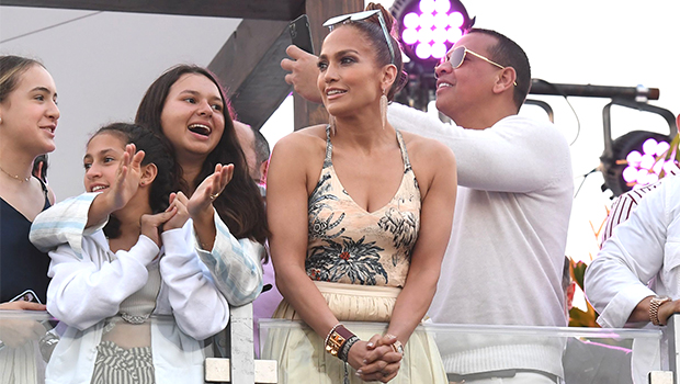 Jennifer Lopez & Alex Rodriguez Spend Family Beach Day With Kids