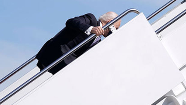 Joe Biden’s Tumble On Air Force One Stairway Explained By Press ...