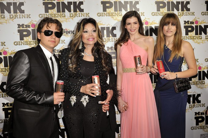Paris Jackson With Family At Mr. Pink Ginseng Party In 2012