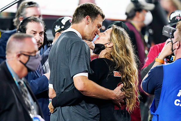 Tom Brady and Gisele Bundchen Celebrate Super Bowl Win