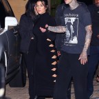 *EXCLUSIVE* Newlyweds Kourtney Kardashian and Travis Barker leave Nobu after couple's night out