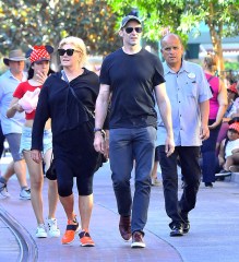 EXCLUSIVE: Hugh Jackman was all smiles while enjoying some quality with his family at Disneyland in Anaheim, CA. The 'Logan' star who is currently on a musical tour visited the Magic Kingdom with his wife Deborra-Lee Furness and their daughter Ava. 19 Jul 2019 Pictured: Hugh Jackman was all smiles while enjoying some quality with his family at Disneyland in Anaheim, CA. The 'Logan' star who is currently on a musical tour visited the Magic Kingdom with his wife Deborra-Lee Furness and their daughter Ava. Photo credit: Marksman / MEGA TheMegaAgency.com +1 888 505 6342 (Mega Agency TagID: MEGA469689_001.jpg) [Photo via Mega Agency]