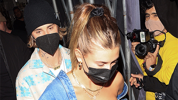 Photo of Hailey Baldwin Stuns In Super Sexy Plunging Corset During Romantic Night Out With Justin Bieber