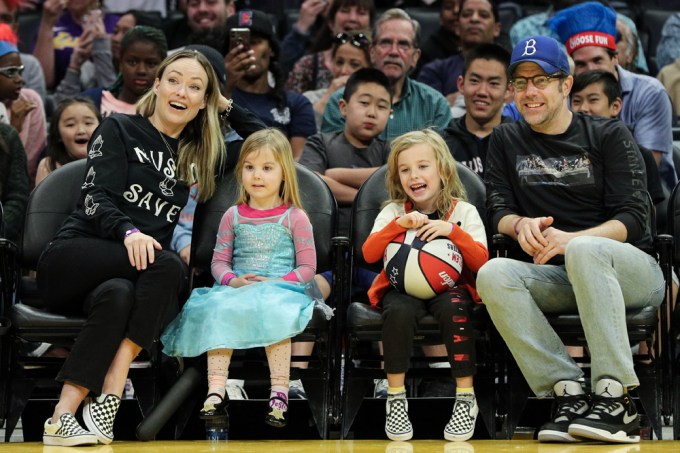 Jason Sudeikis With Olivia Wilde & His Kids