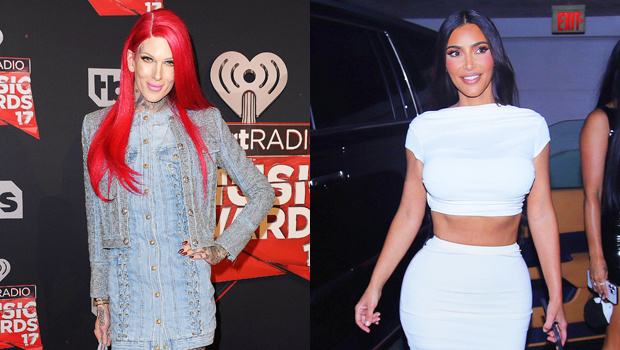 Jeffree Star Fans Think Kim Kardashian Looks Like Him After Bleaching Her Eyebrows — See Pics