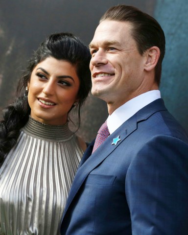 John Cena Kisses Wife Shay Shariatzadeh At ‘Fast X’ Premiere In Rome ...