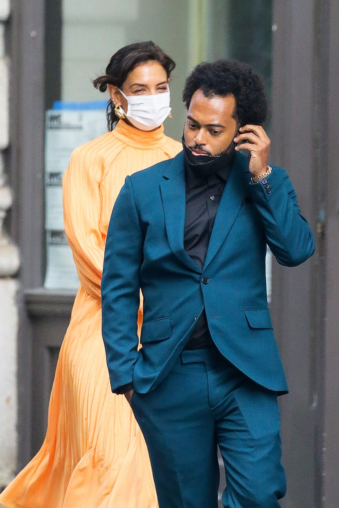 Katie Holmes and new boyfriend Bobby Wooten III seen heading out in New York City