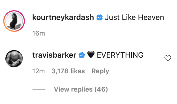 Kourtney Kardashian and Travis Barker