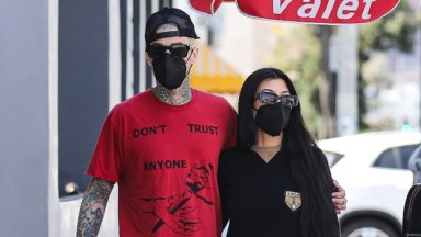 Travis Barker and Kourtney Kardashian