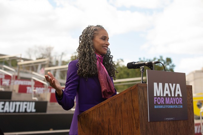 Maya Wiley Smiles At The Launch Of Her 2021 Mayoral Campaign