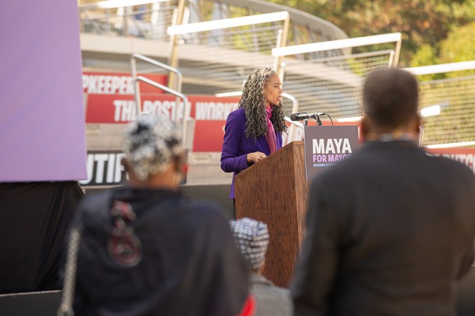 Maya Captivates The Crowd With Her Promises If Elected Mayor