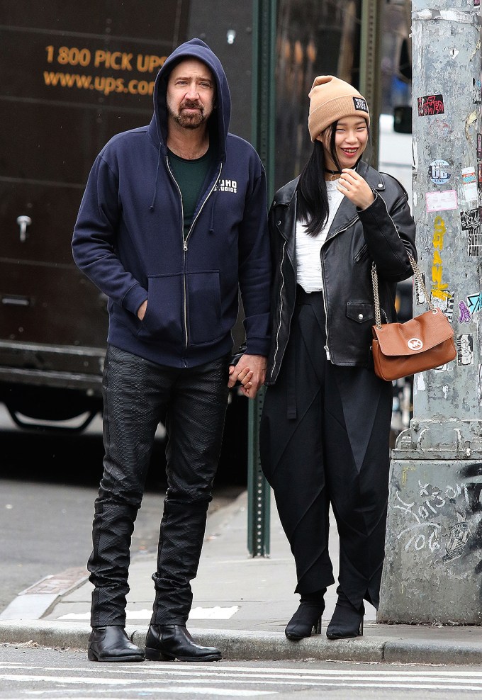 Nicolas Cage & Riko Shibata Out & About In New York City
