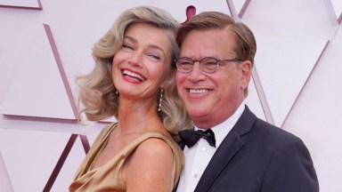 Paulina Porizkova Aaron Sorkin Oscars 2021