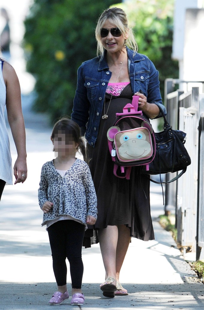 Sarah Michelle Gellar & Daughter Charlotte Out & About
