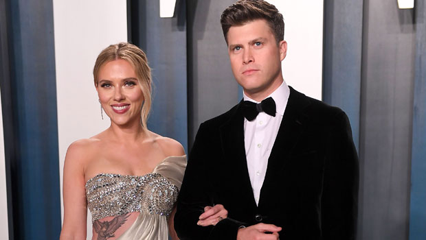 Colin Jost Adorably Holds Scarlett Johansson’s Daughter Rose In NYC ...