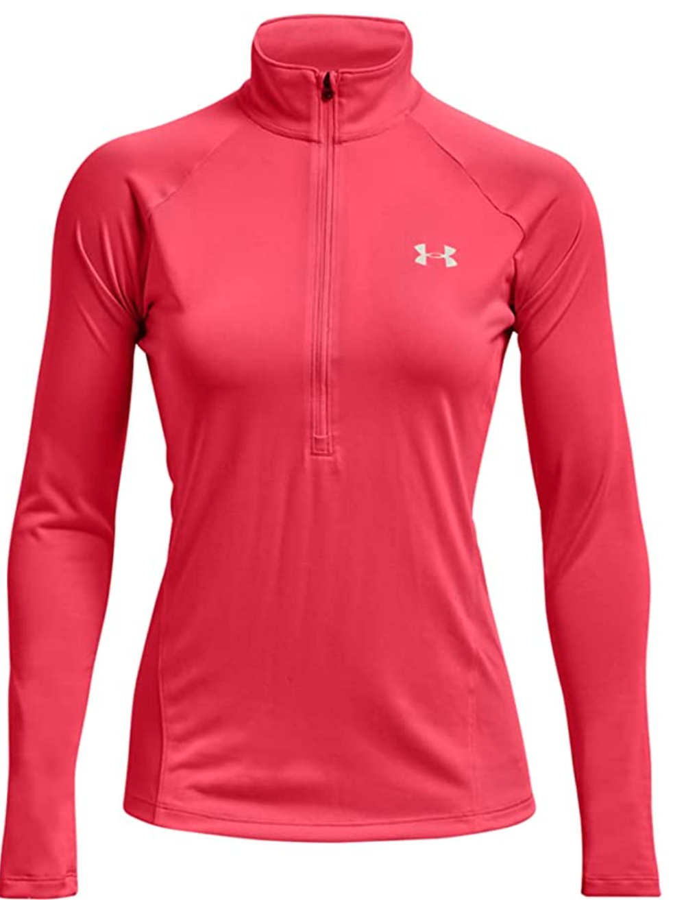 Under Armour TECH ZIP TWIST - Long sleeved top - cerise / pink