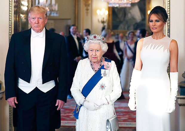 Donald Trump, Melania Trump, Queen Elizabeth