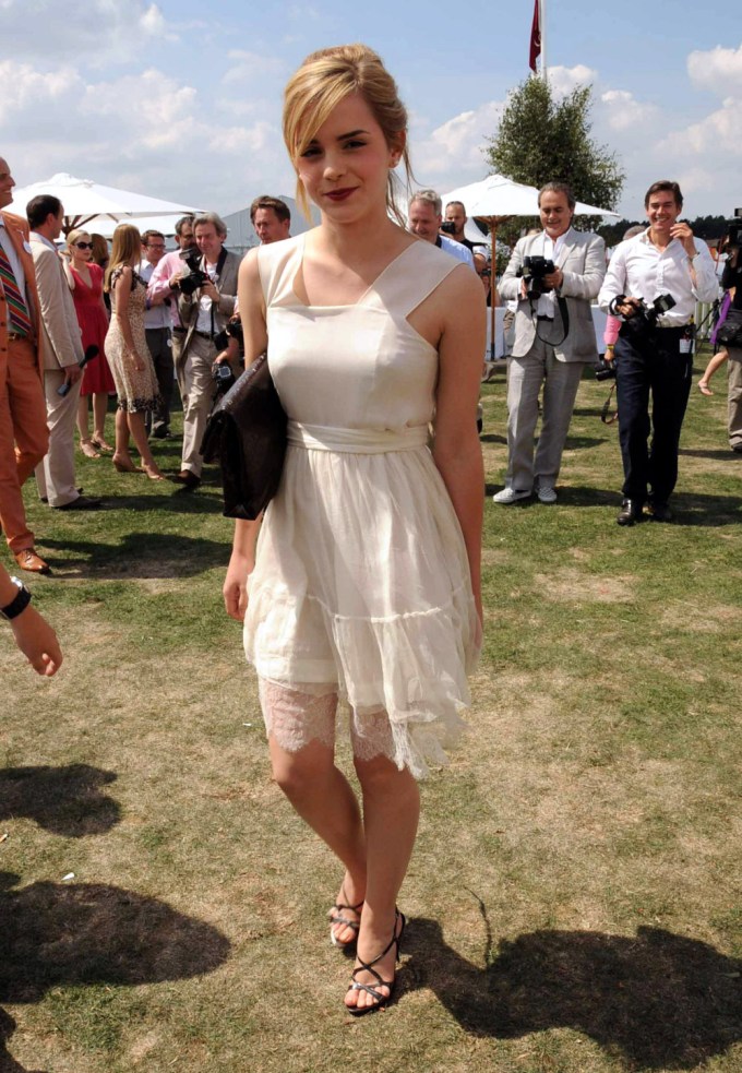 Emma Watson At Cartier International Polo Day