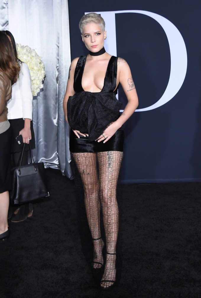 Halsey at the ‘Fifty Shades Darker’ premiere