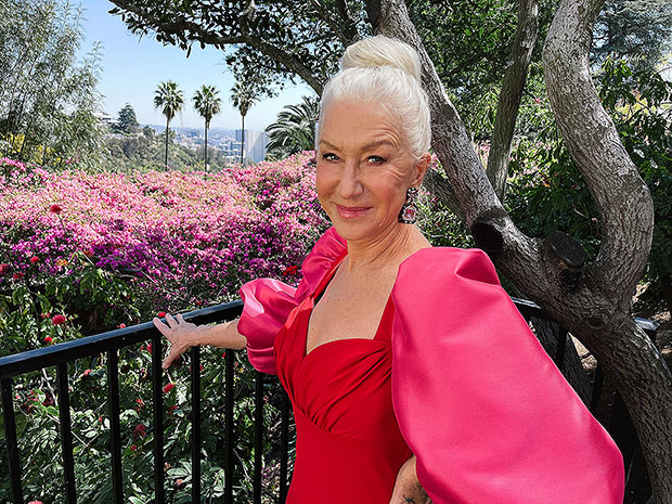 Helen Mirren before the 2021 SAG Awards