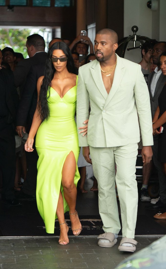 Kim Kardashian & Kanye West at 2 Chainz’s wedding