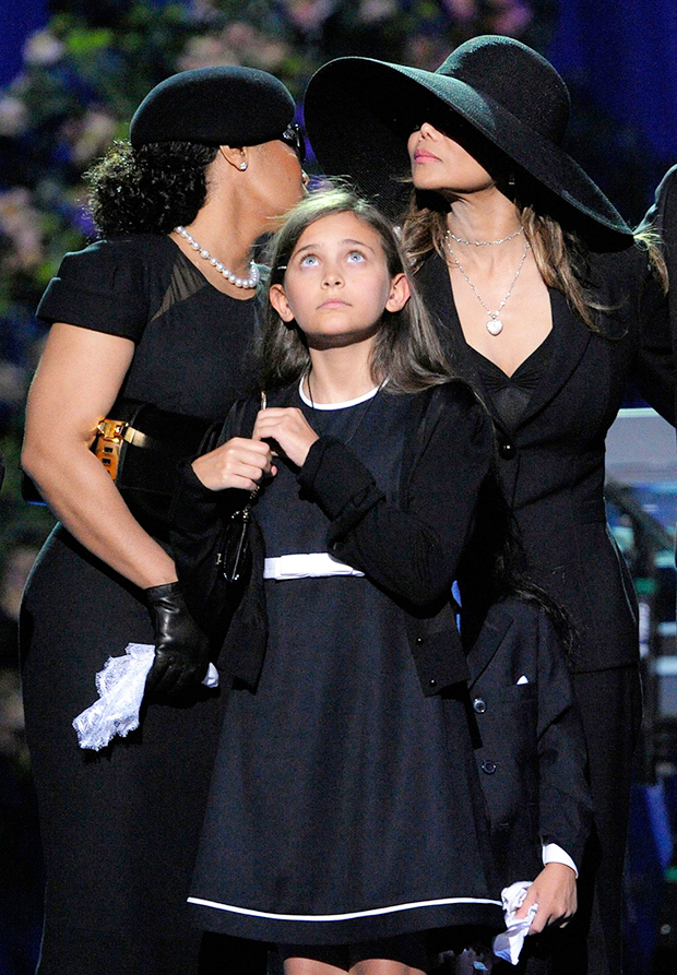 Paris Jackson at Michael’s memorial in 2009