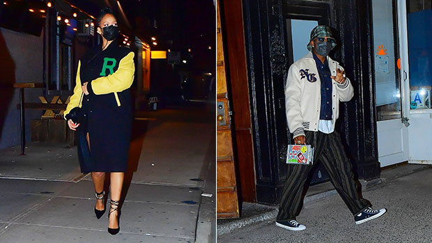 Rihanna Asap Rocky Enjoy Late Night Dinner In Nyc See Pics Hollywood Life