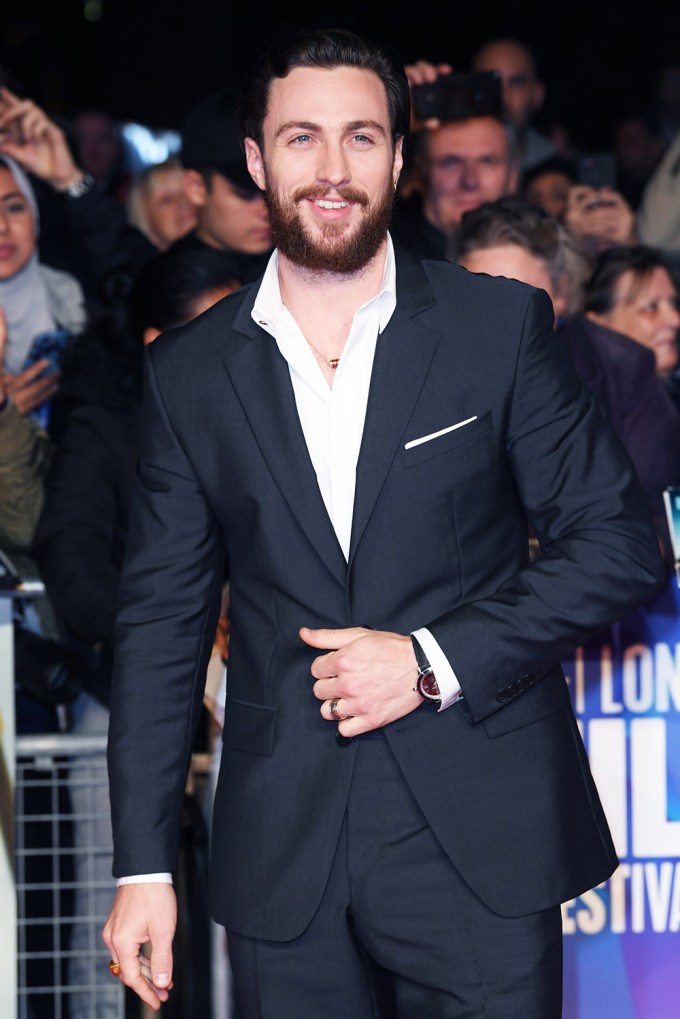 Aaron Taylor-Johnson at the ‘Outlaw King’ premiere