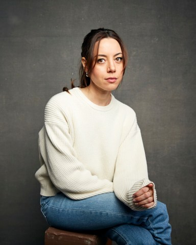 Aubrey Plaza poses for a portrait to promote the film "Black Bear" at the Music Lodge during the Sundance Film Festival, in Park City, Utah
2020 Sundance Film Festival - "Black Bear" Portrait Session, Park City, USA - 25 Jan 2020