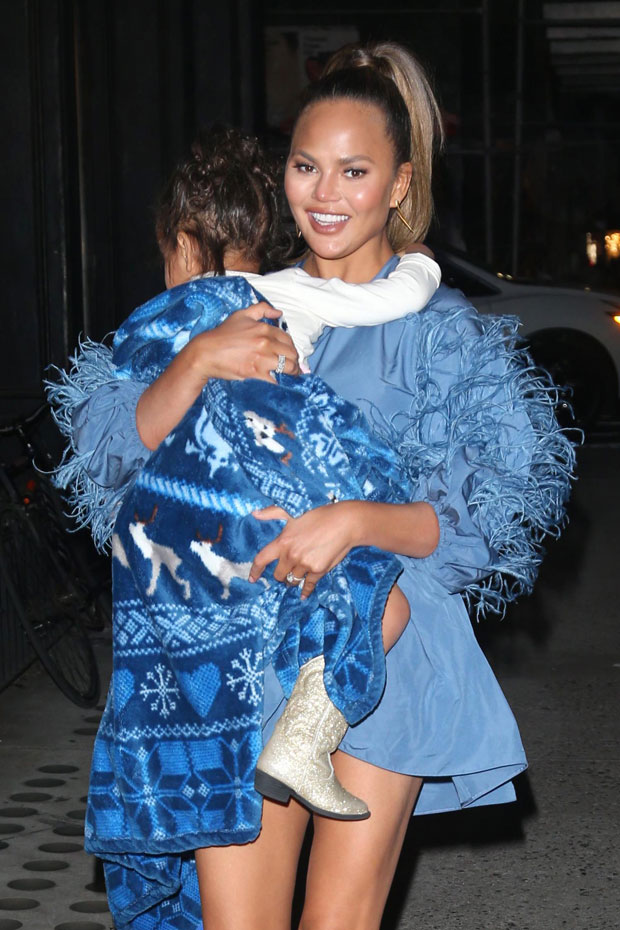 Chrissy Teigen Won't Stop Wearing Her Gucci Tights