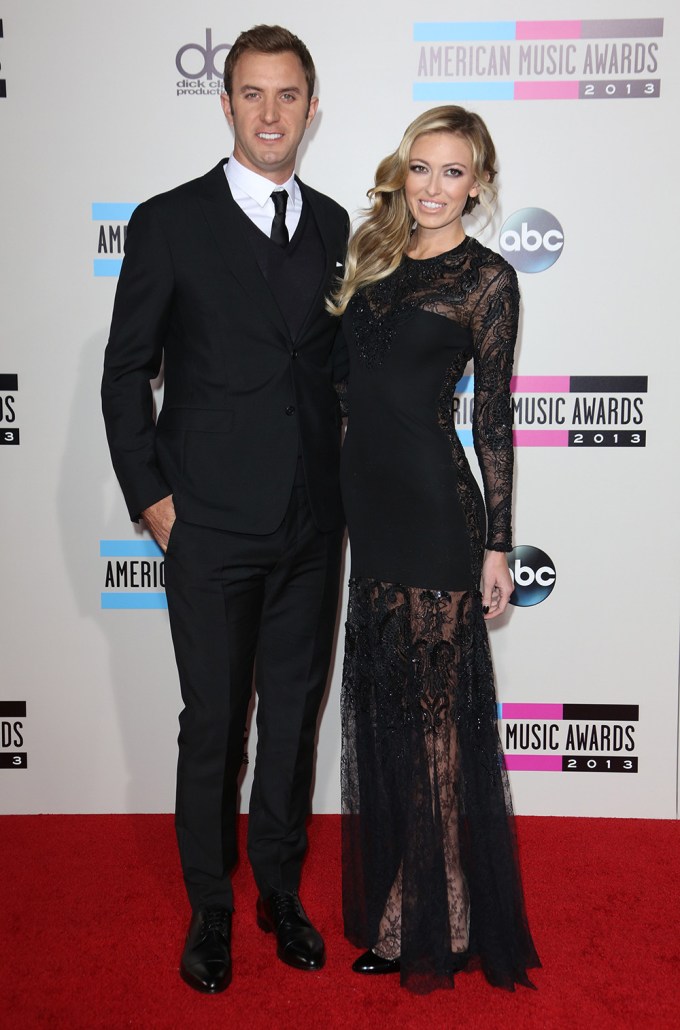 Dustin Johnson & Paulina Gretzky At The 2013 American Music Awards