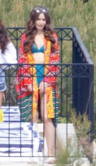South of France, FRANCE  - *EXCLUSIVE*  - Lily Collins is back in front of the camera as she films on a rooftop deck in the South of France for season 2 of Netflix series 'Emily In Paris.'

Pictured: Lily Collins

BACKGRID USA 3 MAY 2021 

USA: +1 310 798 9111 / usasales@backgrid.com

UK: +44 208 344 2007 / uksales@backgrid.com

*UK Clients - Pictures Containing Children
Please Pixelate Face Prior To Publication*