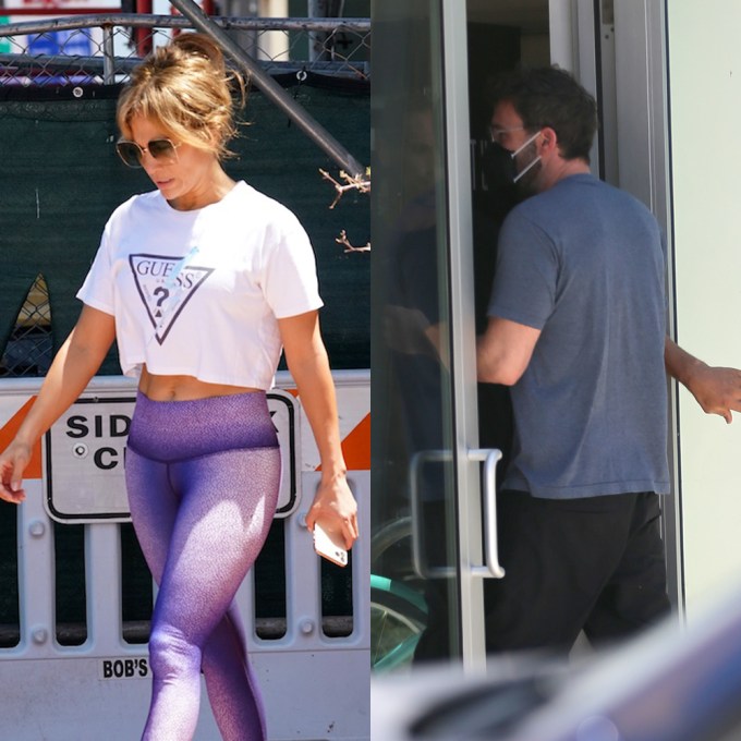 Ben Affleck & Jennifer Lopez’s Hit The Gym
