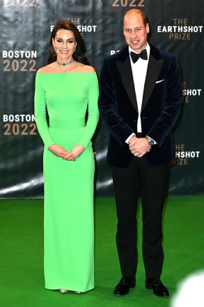 Catherine Princess of Wales and Prince William
Prince William and Catherine Princess of Wales visit to The Earthshot Prize Awards, MGM Music Hall at Fenway, Boston, Massachusetts, USA - 02 Dec 2022
The final engagement of The Prince and Princess' trip to Boston will see them attend the second annual Earthshot Prize Awards Ceremony at the MGM Music Hall at Fenway, during which the 2022 Winners will be unveiled.