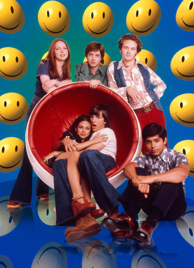 Laura Prepon, Mila Kunis, Ashton Kutcher, Topher Grace, Danny Masterson, Wilmer Valderrama