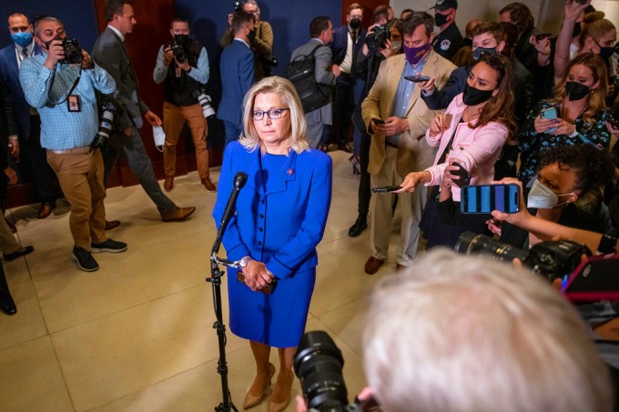 Liz Cheney Fields Questions From Reporters