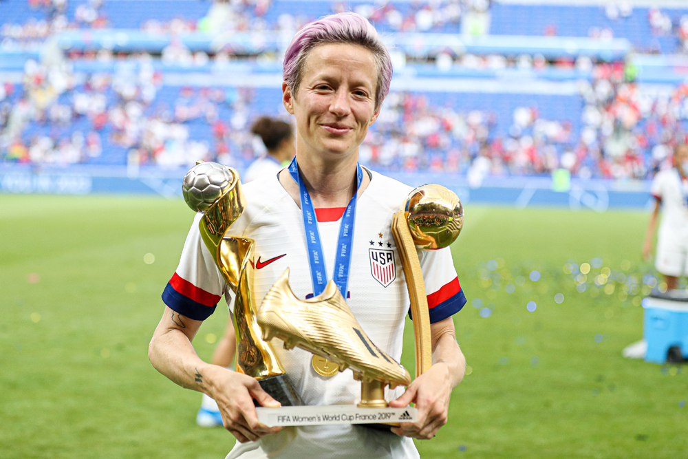 Megan Rapinoe of USA following the game
USA v Netherlands, FIFA Women's World Cup Final, Football, Stade de Lyon, France - 07 Jul 2019