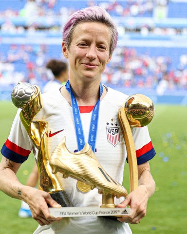 Megan Rapinoe of USA following the game
USA v Netherlands, FIFA Women's World Cup Final, Football, Stade de Lyon, France - 07 Jul 2019