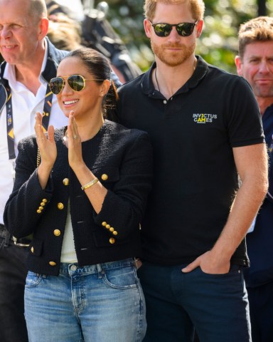 Meghan Duchess of Sussex and Prince Harry  16 Apr 2022 Jaguar Land Rover Driving Challenge, 5th edition of the Invictus Games, Zuiderpark, The Hague, The Netherlands - 16 Apr 2022 The Land Rover Driving Challenge, is an Invictus Games medal event that is designed to test the skill, precision, navigational ability, observation, and teamwork ability using Land Rover vehicles.