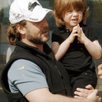 Russell Crowe and family in West Hollywood, Ca, California, USA - 30 Oct 2007