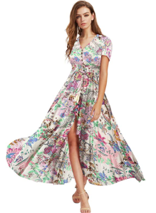 Flowy Floral maxi dress